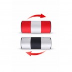 Zauberetui „Marcus“ groß - Rot / Silber / Schwarz