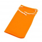 Brillensäckchen mit Kordeln - Orange - 10 Stück