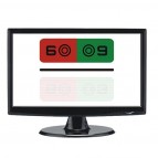 Sehzeichenbildschirm „Optotec Standardline mit Polarisation(zirkular)" – 23 Zoll