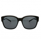 Überbrille "Trend" groß Schwarz Grau