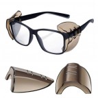 Seitenschutz für Brillen - Rauchfarbend 1 Paar