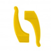 Silikonfassungshalter Erwachsene 1 Paar Gelb