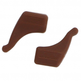 Silikonfassungshalter Kinder 1 Paar Braun