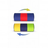 Zauberetui „Zille“ groß - Rot/ Gelb/ Blau / Grün