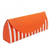 Dreiecketui "Kleini" - Orange-Rot