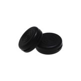 Anti-Rutsch Bügelenden rund Schwarz 1 Paar