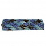 Halbrundetui "Celine" - Hellblau