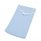 Brillensäckchen mit Kordeln - Hellblau - 10 Stück