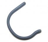 Sportbügelenden groß Bohrung Ø 1,35 mm Grau 5 Paar