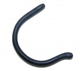 Sportbügelenden klein "F & W" Bohrung Ø 1 mm Schwarz 1 Paar