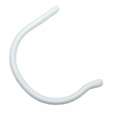 Sportbügelenden groß Bohrung Ø 1,35 mm Weiß 5 Paar
