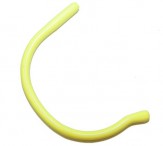 Sportbügelenden groß extraweich Bohrung Ø 1,35 mm Gelb 1 Paar