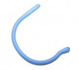 Sportbügelenden groß extraweich Bohrung Ø 1,35 mm Hellblau 1 Paar
