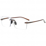 Lesehilfe "Memory Flex" +1,5 Dpt. Braun