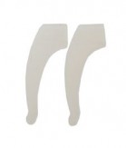 Silikonfassungshalter Erwachsene 1 Paar Farblos